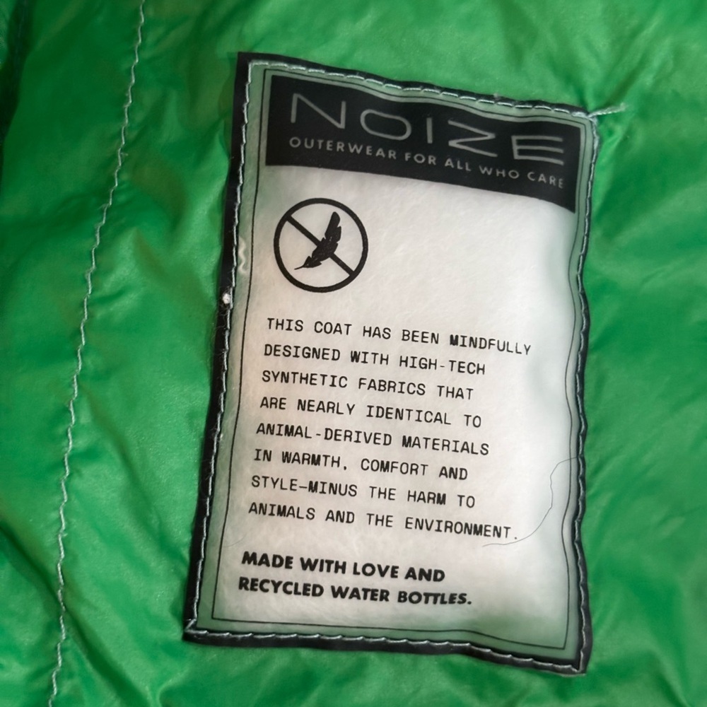 NOIZE Quilted Puffer Jacket – Sage Green – XL - Picture 6 of 8
